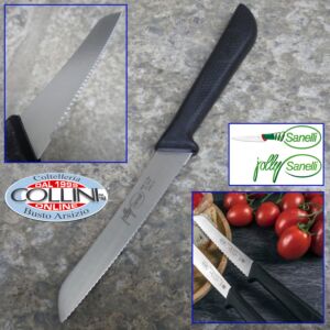 Sanelli - Jolly - Coltello pomodoro 12cm - 3342.12.N - micro seghettato - coltello cucina