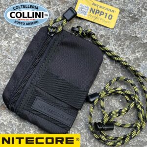 Nitecore - NPP10 - Pocket Pouch da Collo - Mini Organizer in Nylon con Zip