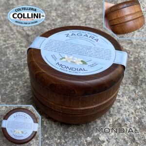 Mondial - Crema da Barba Zagara con ciotola in legno 140 ml - Made in Italy