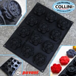 Pavoni - Stampo in silicone Pavoflex  - Bouquet de roses - By Cedric Grolet - 12 impronte