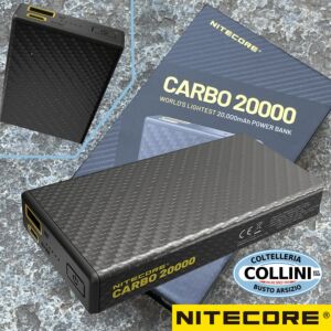 Nitecore - SUMMIT 10000 - Power Bank in Fibra di Carbonio Resistente alle Basse Temperature -40°C