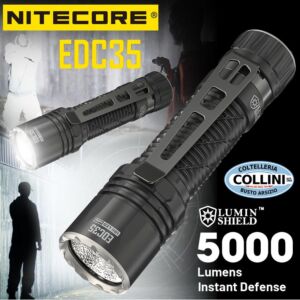 Nitecore - EDC35 5000 Lumen - 550 metri - Ricaricabile EDC - torcia tattica