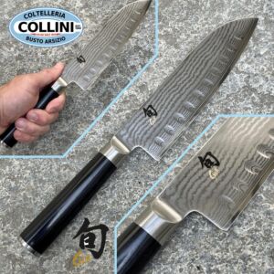 Kai Japan - Shun DM-0718 - Granton Santoku Knife 175mm - coltelli cucina