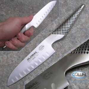 Global knives - GS90 - Santoku Fluted Knife 13cm. - coltello cucina - ex gs37
