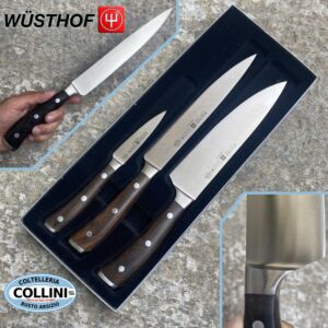 Wusthof Germany - Ikon - Set di coltelli - 3 pezzi - 9600 - coltello cucina