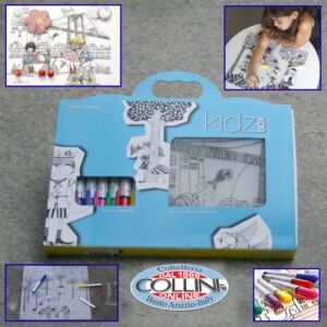 Modern Twist  - Kidz Box - tappetino slicone con pennarelli - scuola e tempo libero