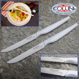 Kyocera - Set 2 coltelli bistecca lama in ceramica bianca