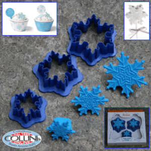 Decora - Set tagliapasta Frozen Star - Fiocchi di neve - 6 pezzi