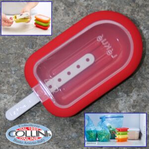 Lékué -  Stampo in silicone per ghiaccioli impilabile colori assortiti - gelato