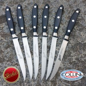 Berkel - Set 6 coltelli forgiati da costata mod. ABS - Cayman - coltelli da tavola