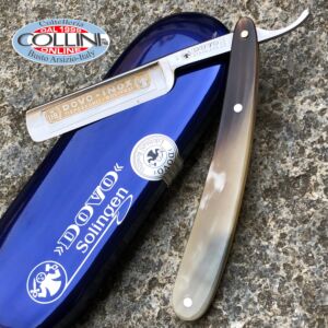 Dovo - Rasoio Inox 5/8 Corno Biondo - 41-5855 - rasoio a mano libera 