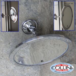 Made in Italy - Specchio a ventosa d'appoggio e da muro con ingrandimento 5x