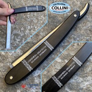 Dovo - Rasoio shavette -  manico in legno di ebano - 201061 