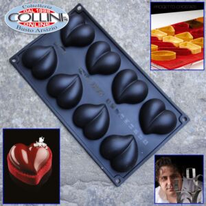 Pavoni - Stampo in silicone per monoporzione - Cuore by Gianluca Fusto 