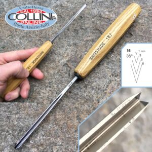 Pfeil - Scalpello n.16 taglio a V a 35° - utensile per legno