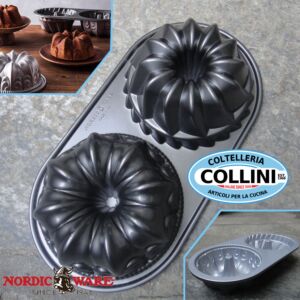 Nordic Ware - Stampo per due mini torte Bundt Pan Duetto 