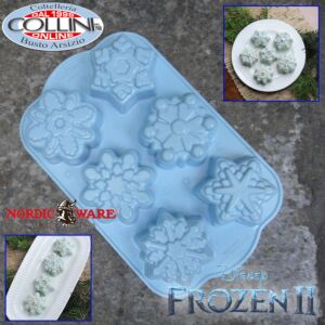 Nordic Ware - Stampo 6 fiocchi di neve Frozen - Disney - 6 monoporzioni - ED. LIM. 