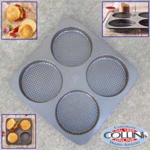 Birkmann - Teglia forata per panini da burger con 4 cavità 