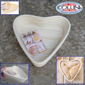 Birkmann - Cestino da lievitazione in legno naturale forma cuore per pane 