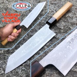 Takefu Village - Bunka Knife 180mm - SanMai Shirogami 2 - by Mr. Masanobu Okada - coltello cucina 
