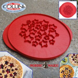 Nordic Ware - Griglia per torta - stelle e ciliege reversibili - Top cutters Stars & Cherries