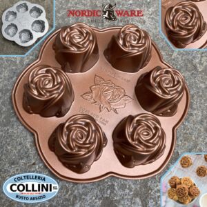 Nordic Ware - Stampo Rosebud - 6 porzioni 