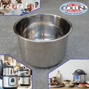 Instant Pot  -  Ciotola interna ricambio in acciaio inox per 5,7l. 