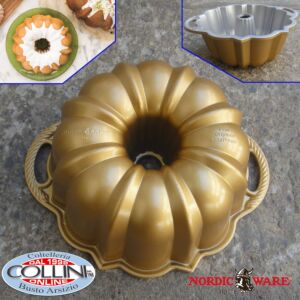 Nordic Ware - Stampo Mini Bundt Pan - Anniversario - Versione oro 