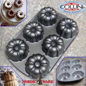 Nordic Ware  - Stampo classic bundtlette cakepan 6 porzioni -  tortiera 
