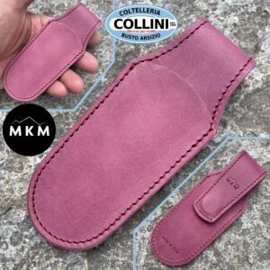 MKM - Fodero da Tasca a Chiusura Magnetica - Pelle Borgogna - PLSM01-BU - accessori coltelli