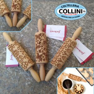 Folkroll -  Mattarello legno inciso - Junior Rolling Pin 