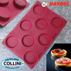 Pavoni - FORMASIL - Stampo microforato in silicone 600x400 - 8 impronte rotonde 