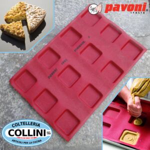 Pavoni - FORMASIL - Stampo microforato in silicone 600x400 - 12 impronte quadrate 