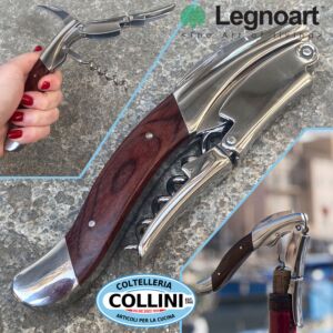 Legnoart - Apribottiglie professionale GHEMME Con doppia leva in Legno Wenghè 