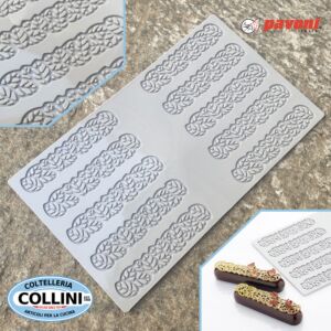 Pavoni - Leaves 3 - Stampo in silicone eclair-foglie - 10 impronte