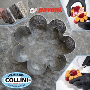 Pavoni - Fascia inox microforata per VIENNOISERIE - Fiore 
