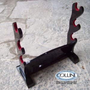 Supporto triplo da appoggio per spade giapponesi - YA24 - accessori katana 