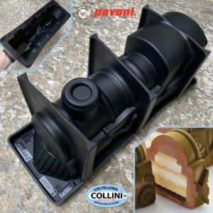 Pavoni -  Stampo tronchetto EXPRESS LOG in silicone  - By Frank Haasnoot - pasticceria 