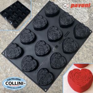 Pavoni - Stampo Silicone Mini Tortine Je T'aime Cédric Grolet 