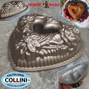 Nordic Ware - Stampo Floral Heart Bundt - Stampo tortiera cuore