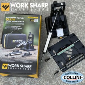 Work Sharp - WSBCHPAJ-ELT - 15°/ 30° Precision Adjust Knife Sharpener Elite al diamante e ceramica - Affilatore Manuale 