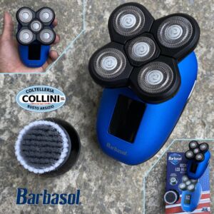 Barbasol - Set rasoio ricaricabile per testa, con LCD - rasoio elettrico