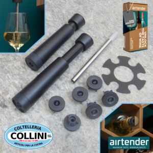 AIR TENDER - Set Wine Lovers Box - Aeratore vino e set sottovuoto 