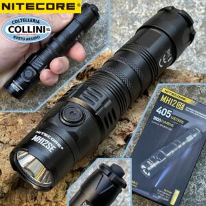 Nitecore - MH12 PRO - Ricaricabile USB - 3300 lumens e 505 metri - Torcia Led
