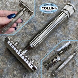 Fatip - Rasoio di sicurezza - NICKEL CLASSIC - Testina originale - 80mm - 42105