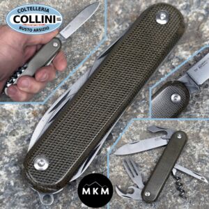 MKM - Malga 6 Knife - MagnaCut & Green Micarta - MP06MAG-GC - Coltello Multiuso 