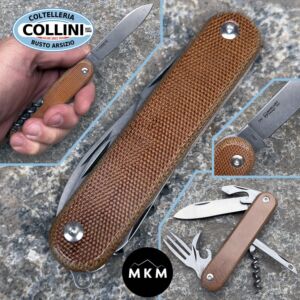 MKM - Malga 6 Knife - MagnaCut & Natural Micarta - MP06MAG-NC - Coltello Multiuso 