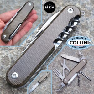 MKM - Campo 7 Knife - MagnaCut & Green Micarta - CP07MAG-GC - Coltello Multiuso 