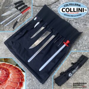 Sanelli Ambrogio - Set per il taglio a mano del prosciutto - 6 pezzi - Coltelli Cucina 