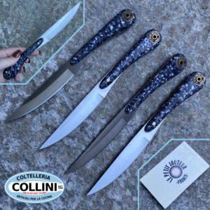 Le Petit Jouteur - Set 4 coltelli da tavola - 22cm - Conchiglia di cozze 